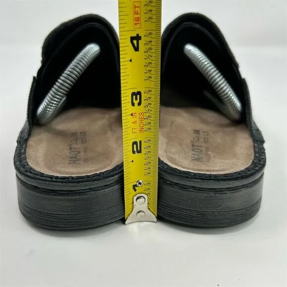Naot Women's Procida Mule Black Dark Gray Slip-On Shoes Size 36 (US 5) Casual