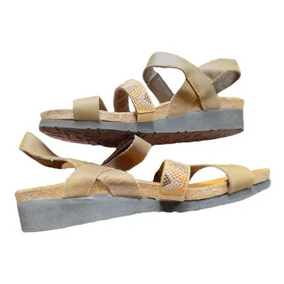 NAOT Gwyneth Leather Ankle Strap Sandals Shoes Size 39/8-8.5