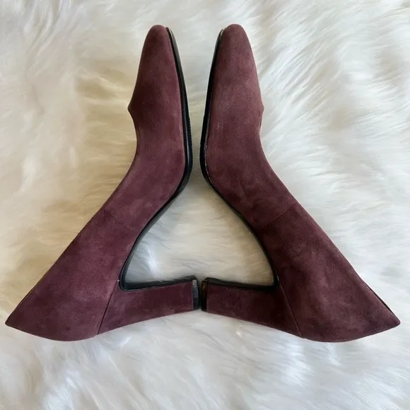 Naturalizer Women’s Gloria Suede Pump Heels Shoes in Huckleberry Size 7.5 NWOB