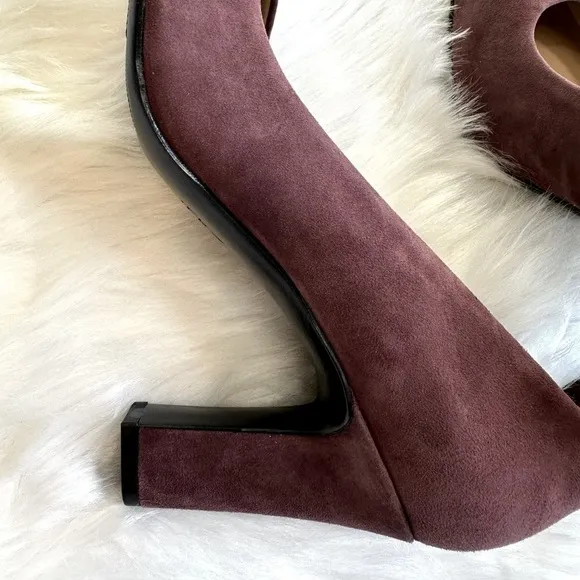 Naturalizer Women’s Gloria Suede Pump Heels Shoes in Huckleberry Size 7.5 NWOB