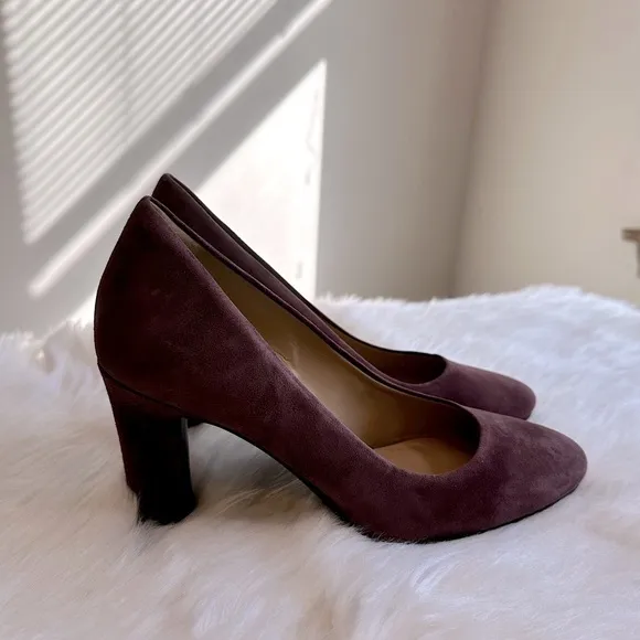 Naturalizer Women’s Gloria Suede Pump Heels Shoes in Huckleberry Size 7.5 NWOB