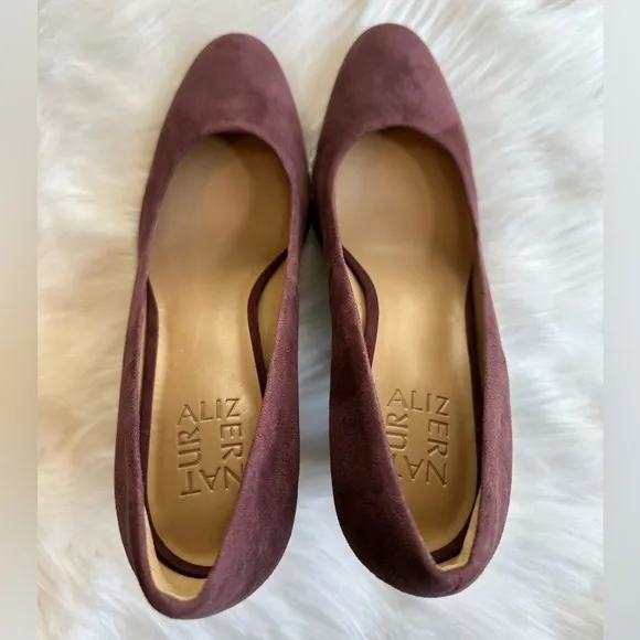 Naturalizer Women’s Gloria Suede Pump Heels Shoes in Huckleberry Size 7.5 NWOB