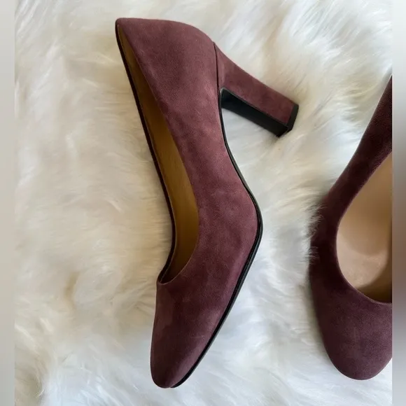 Naturalizer Women’s Gloria Suede Pump Heels Shoes in Huckleberry Size 7.5 NWOB