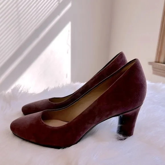 Naturalizer Women’s Gloria Suede Pump Heels Shoes in Huckleberry Size 7.5 NWOB