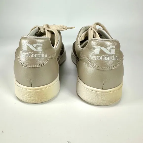 Nero Giardini Women's Lace Sneakers. Made in Italy. Size: US 5