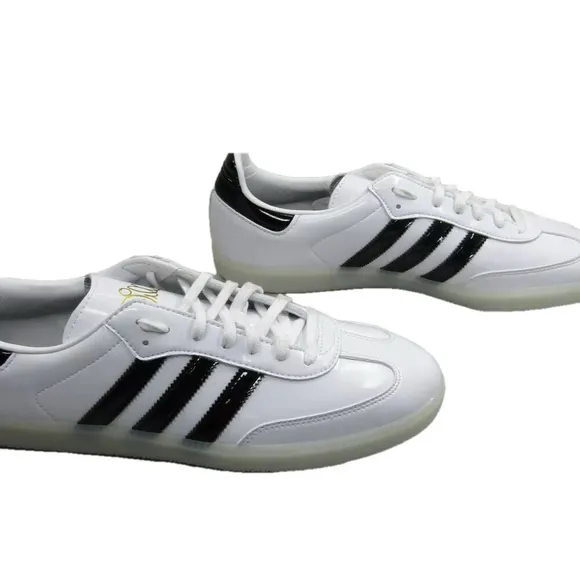 NEW ADIDAS  Dill Samba Sneakers Patent Leather Low-Top Flat Round Toe Size 11.5