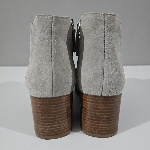NEW Aquatalia Charlotte Ankle Bootie Waterproof Grey Suede Size 8.5