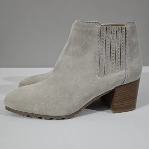 NEW Aquatalia Charlotte Ankle Bootie Waterproof Grey Suede Size 8.5