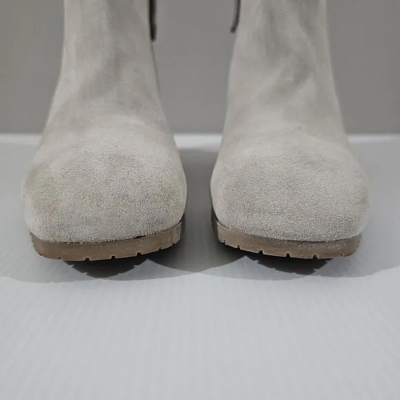 NEW Aquatalia Charlotte Ankle Bootie Waterproof Grey Suede Size 8.5