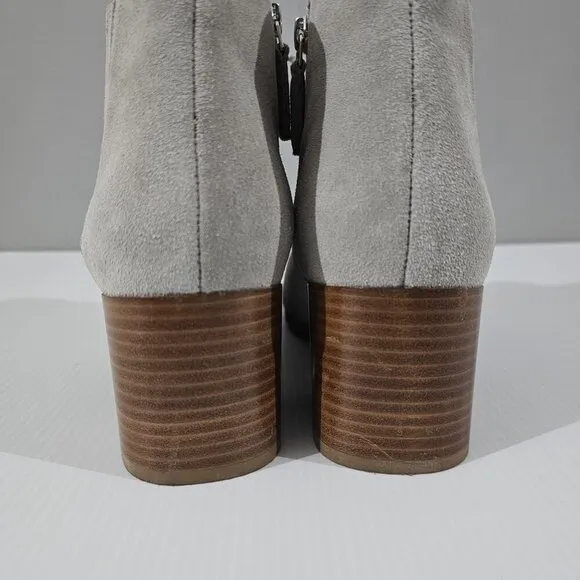 NEW Aquatalia Charlotte Ankle Bootie Waterproof Grey Suede Size 8.5