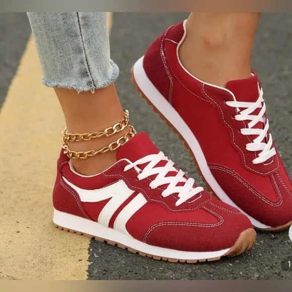 NEW ARRIVAL Red Women's Sneakers