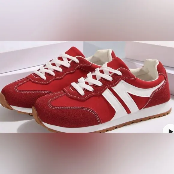 NEW ARRIVAL Red Women's Sneakers