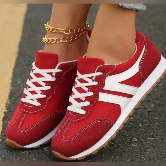 NEW ARRIVAL Red Women's Sneakers
