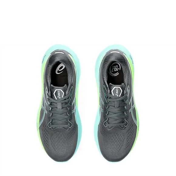 NEW ASICS men's kayano 30 shoes in carrier grey/illuminate mint