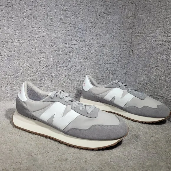 New Balance 237 Mens Size 13 Marblehead Gray Low Top Running Sneaker Shoes