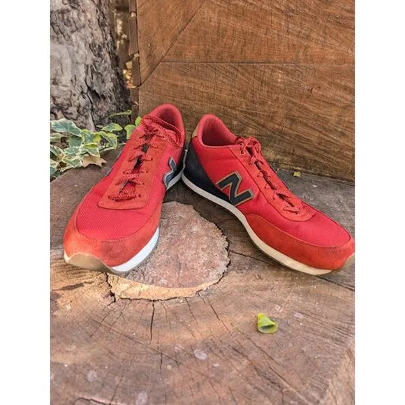 New Balance 501 classics retro ripple sole red navy mens sneakers- size 15