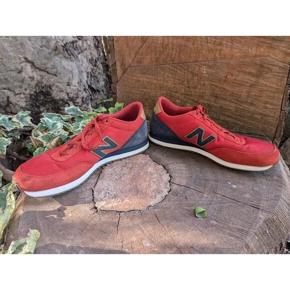 New Balance 501 classics retro ripple sole red navy mens sneakers- size 15