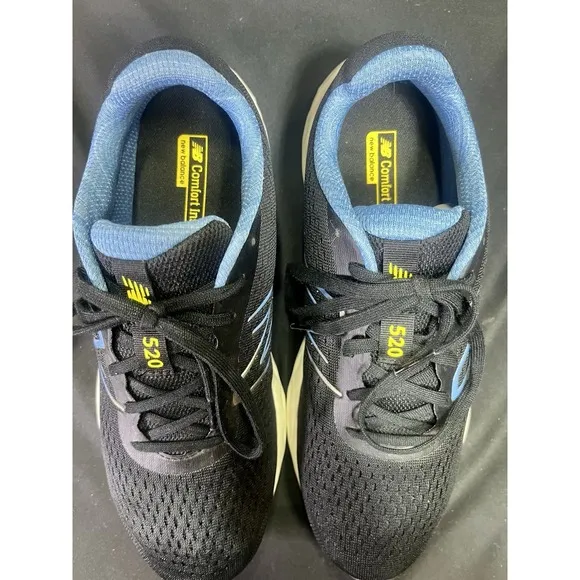 New Balance 520 V8 Men's Size 9 4E Black Running Shoes Athletic Sneakers Casual