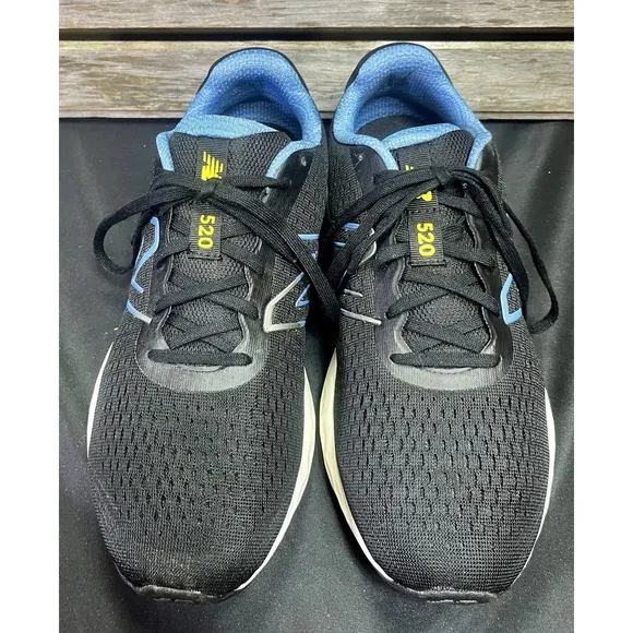 New Balance 520 V8 Men's Size 9 4E Black Running Shoes Athletic Sneakers Casual