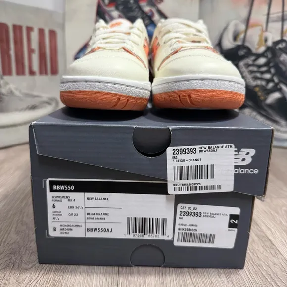 New Balance 550 Angora Copper Sz Women 6 Casual LifeStyle Shoes Sneaker BBW550AJ