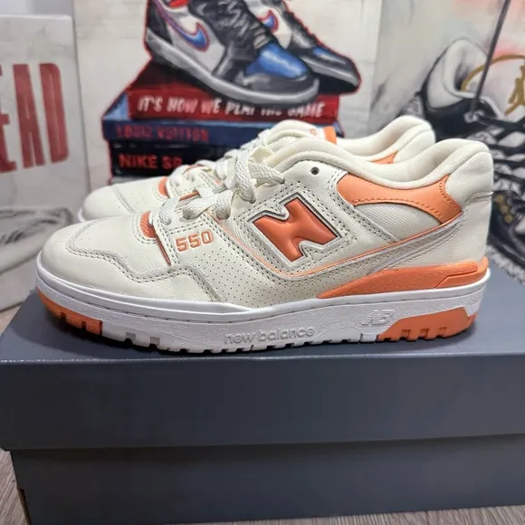 New Balance 550 Angora Copper Sz Women 6 Casual LifeStyle Shoes Sneaker BBW550AJ