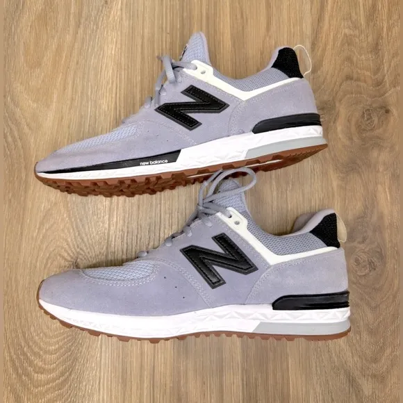 NEW BALANCE 574 Men's Casual Lifestyle Shoes Purple Black Size 7 LNC
