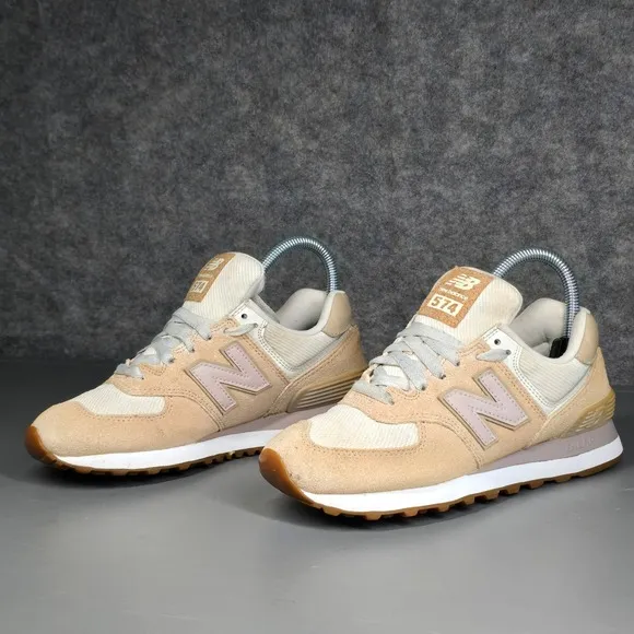 New Balance 574 Shoes Womens Size 6 Incense Beige Casual Sneakers Trainers