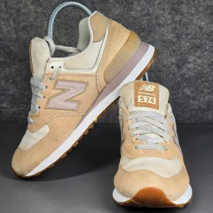 New Balance 574 Shoes Womens Size 6 Incense Beige Casual Sneakers Trainers