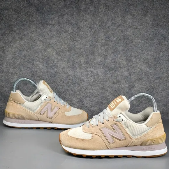 New Balance 574 Shoes Womens Size 6 Incense Beige Casual Sneakers Trainers