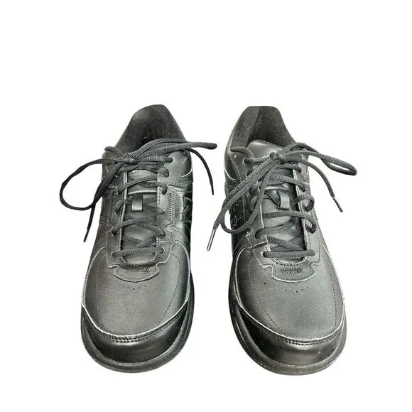 New Balance 577 DSL-2 Abzorb Walking Black Leather Shoes MW577BK‎ Size 9.5