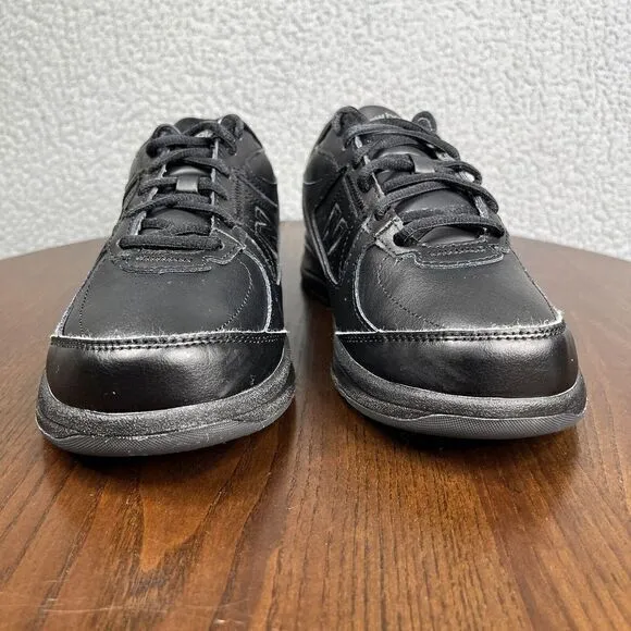 New Balance 577 S L 2 Shoes Women Size 7.5 Black Leather Comfort Walking Sneaker