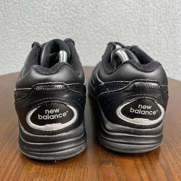 New Balance 577 S L 2 Shoes Women Size 7.5 Black Leather Comfort Walking Sneaker