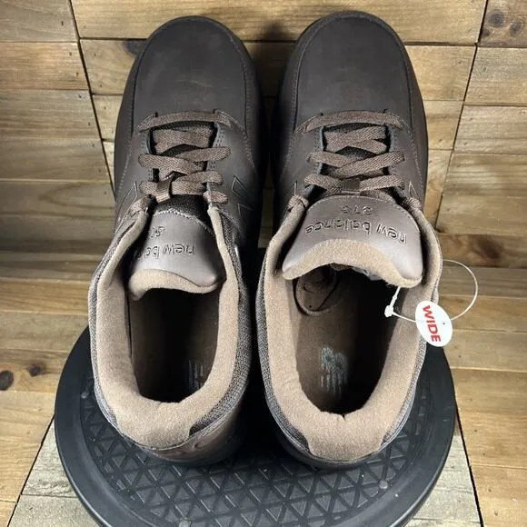 New Balance 813 Mens Size 11.5 2E Walking Brown Leather Rollbar Lace-Up Shoes