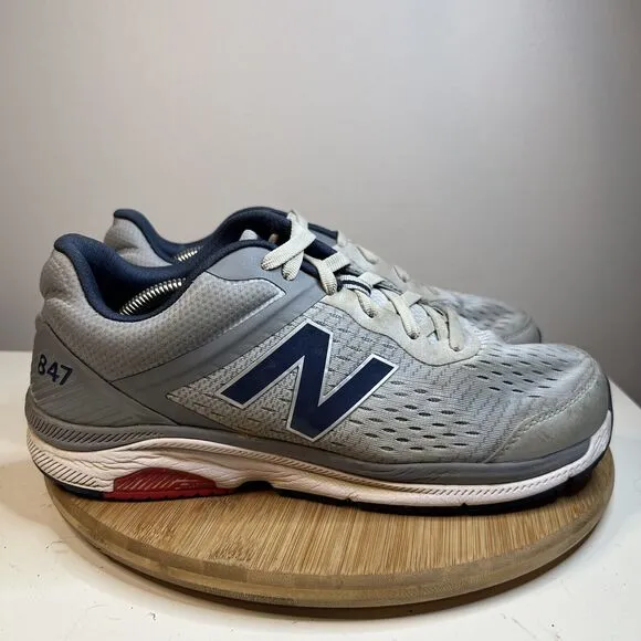 New Balance 847 Mens Size 11 4E Wide MW847LG4 Gray Low Top Lace Up Walking Shoes