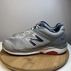 New Balance 847 Mens Size 11 4E Wide MW847LG4 Gray Low Top Lace Up Walking Shoes