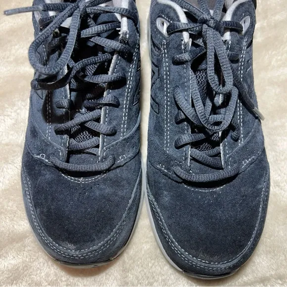 New Balance 928v3 WW928NV3 Blue Suede Walking Shoes Women's US 8 B Sneakers EUC