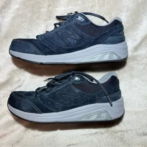 New Balance 928v3 WW928NV3 Blue Suede Walking Shoes Women's US 8 B Sneakers EUC