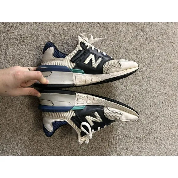 New Balance 997S 'White Charcoal Blue' MS997JCD Size 11 Used