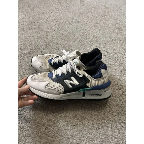 New Balance 997S 'White Charcoal Blue' MS997JCD Size 11 Used