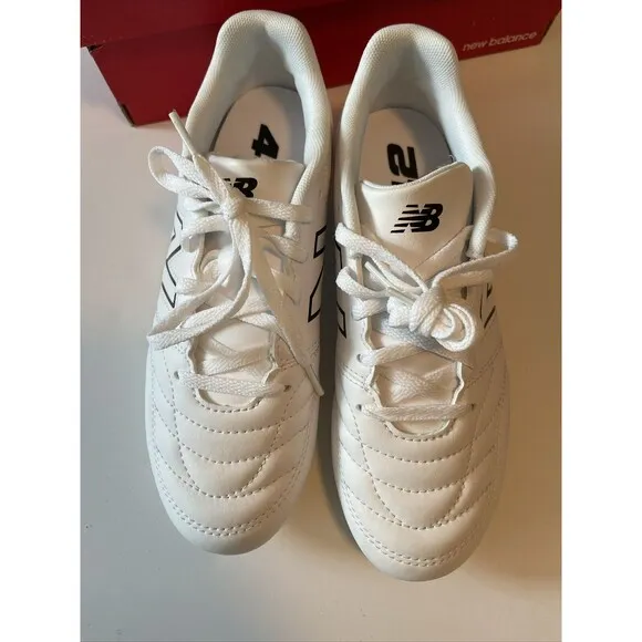 New Balance Boy's 442 V2 Academy Fg Junior Soccer/football Spike  - Sz 3.5 White