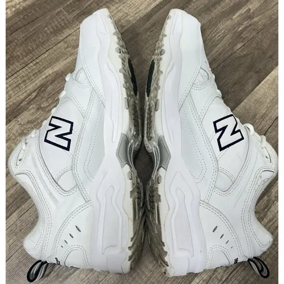 New Balance Mens 620 Walking Shoes Sneakers White Navy MX620WT Size 10D Wide