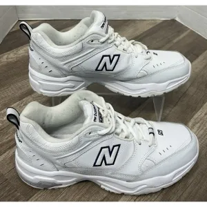 New Balance Mens 620 Walking Shoes Sneakers White Navy MX620WT Size 10D Wide