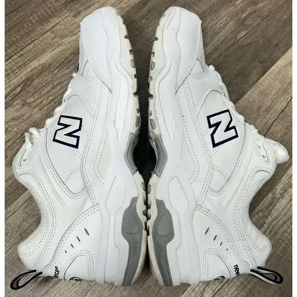 New Balance Mens 620 Walking Shoes Sneakers White Navy MX620WT Size 10D Wide