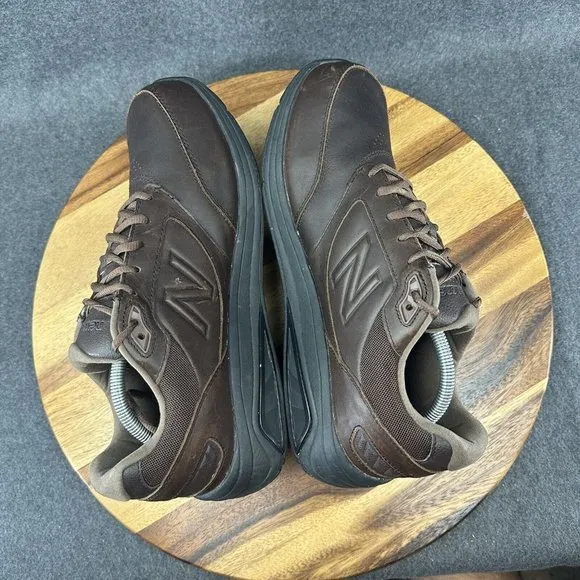 New Balance MW928BR2 Brown Leather Walking Shoes Sneakers Mens Size 11.5 2E