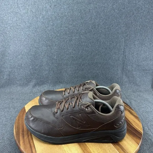 New Balance MW928BR2 Brown Leather Walking Shoes Sneakers Mens Size 11.5 2E