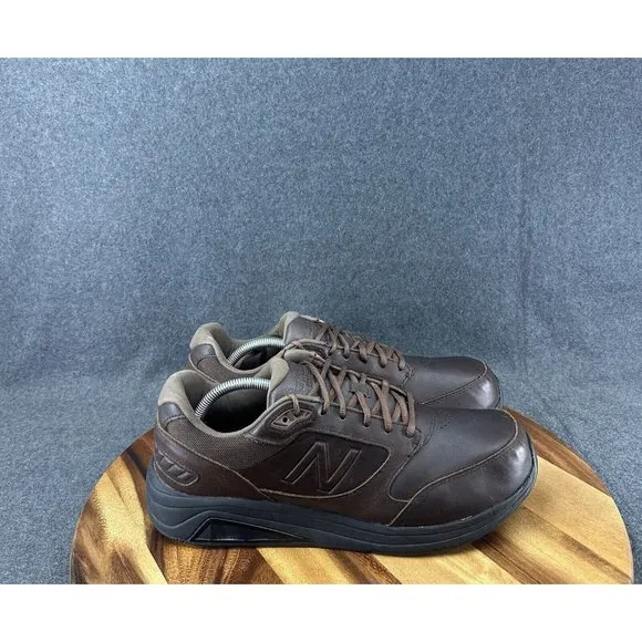 New Balance MW928BR2 Brown Leather Walking Shoes Sneakers Mens Size 11.5 2E