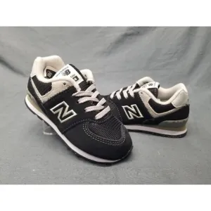 New Balance Toddler's 574 Core Sneakers Black White Size 7 NEW IN BOX!
