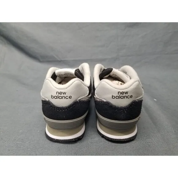 New Balance Toddler's 574 Core Sneakers Black White Size 7 NEW IN BOX!