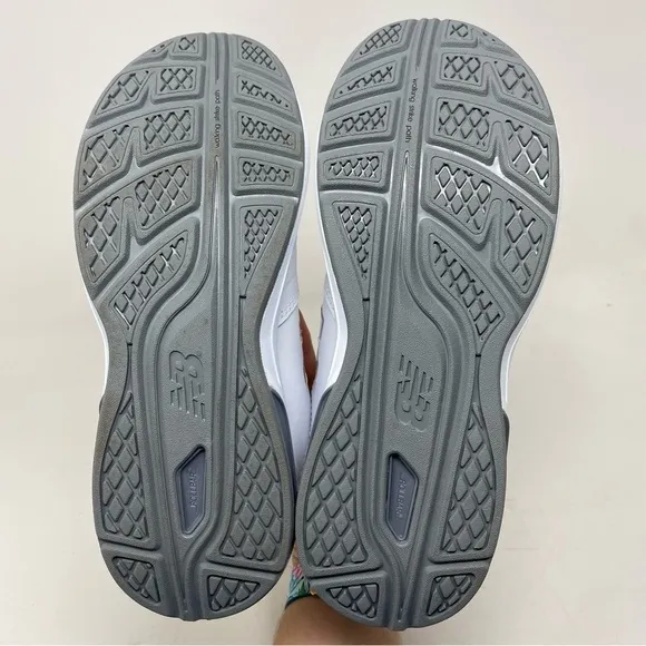 New Balance Ww 813 White Leather Walking Comfort Athletic Shoes - Womens NARROW