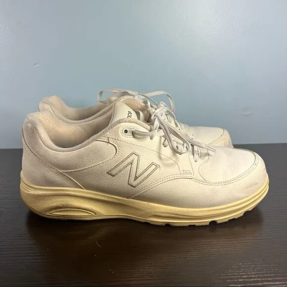 New Balance 674 Mens Walking Shoes White MW674WT Low Top Lace Up Size 12 4E